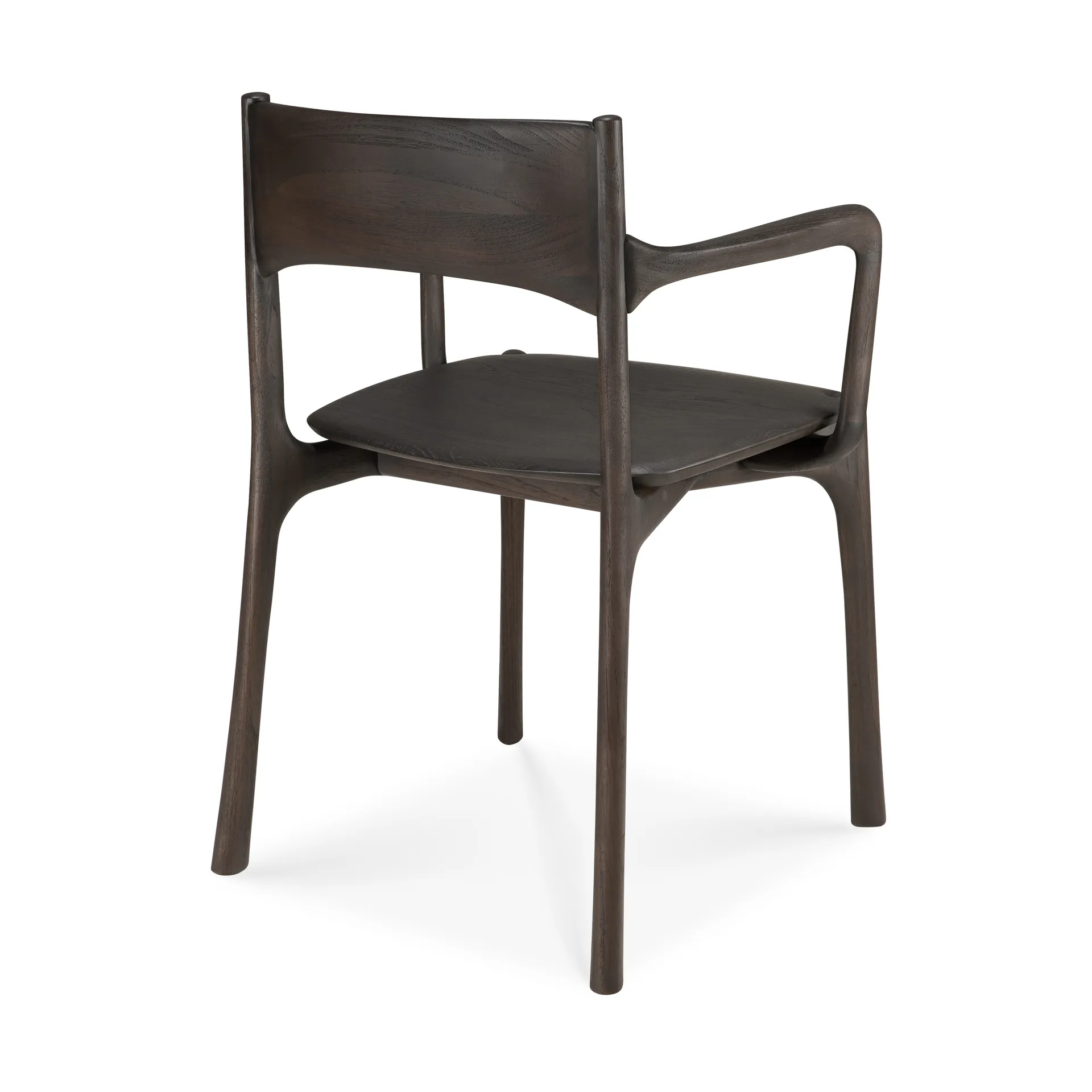 PI Armlehnstuhl, Dark brown teak Ethnicraft
