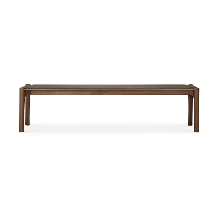 PI-Bank 186x35 cm, Lackiertes Teak Brown Ethnicraft