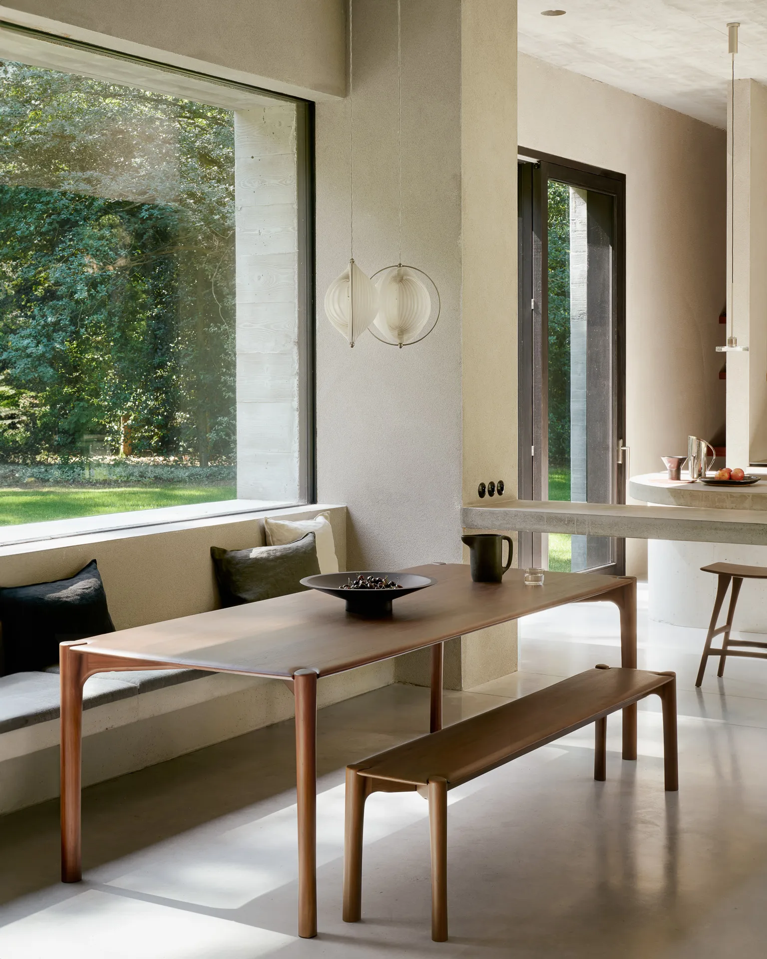 PI Esstisch, Lackiertes Teak Brown, 240x100 cm Ethnicraft