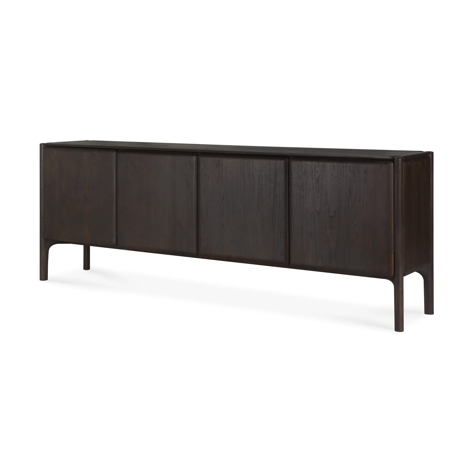 PI Sideboard, Teak dark brown, 4 Türen Ethnicraft