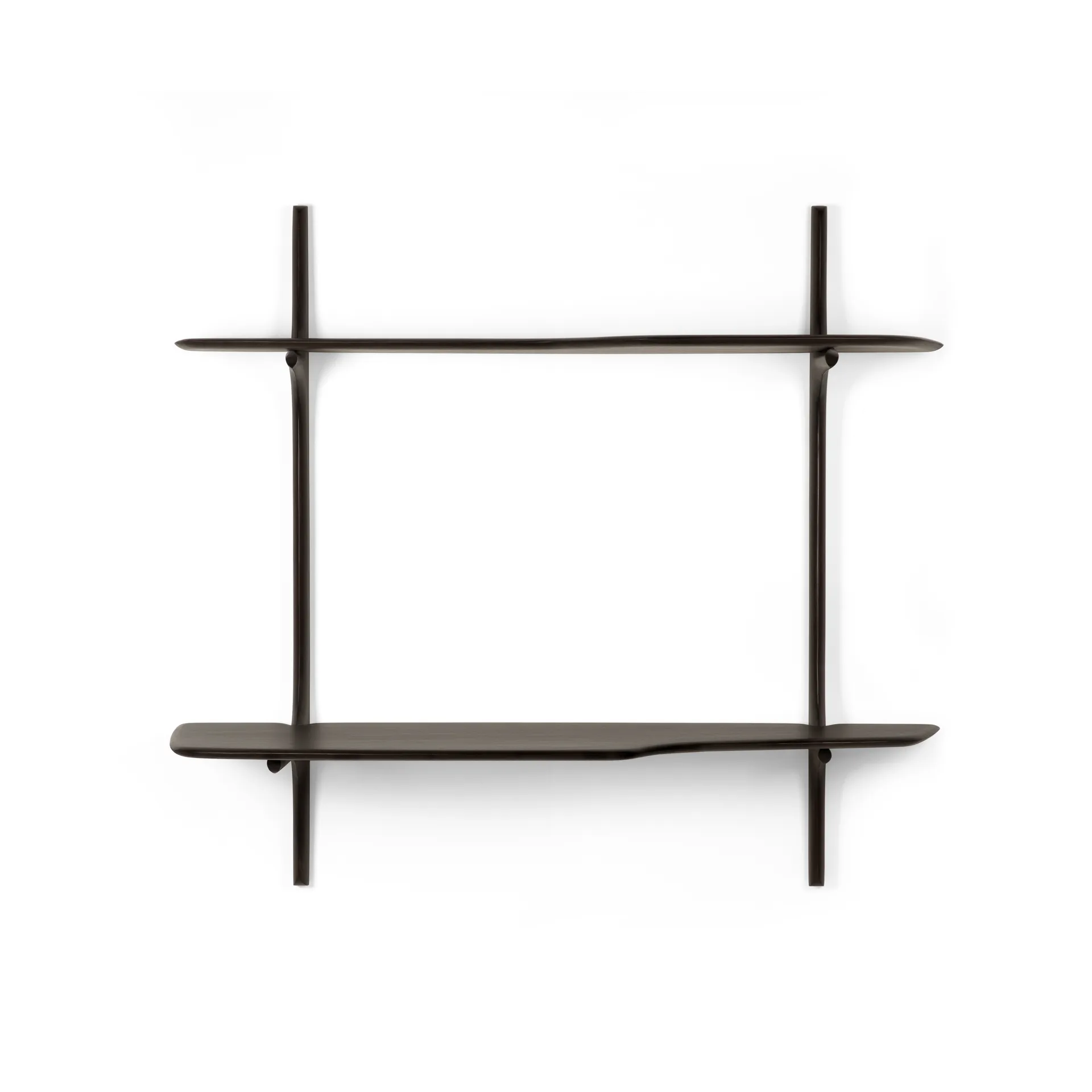 PI Wandmontage-Schreibtisch, Dark brown mahogny, 140x48 cm Ethnicraft