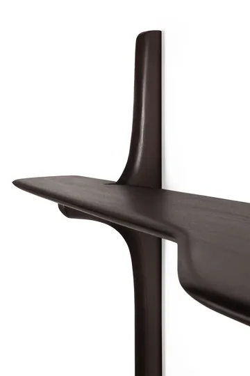 PI Wandmontage-Schreibtisch - Dark brown mahogny, 140x48 cm - Ethnicraft