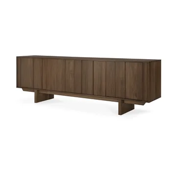 Pillar Sideboard - Wild brown teak, 220 cm - Ethnicraft