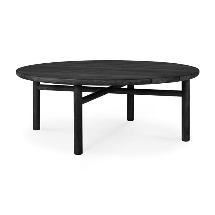 Quatro Outdoor Couchtisch schwarzgebeizt teak, Ø95 cm Ethnicraft