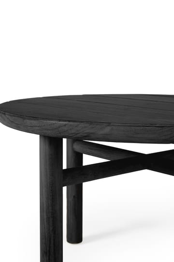 Quatro Outdoor Couchtisch schwarzgebeizt teak - Ø95 cm - Ethnicraft
