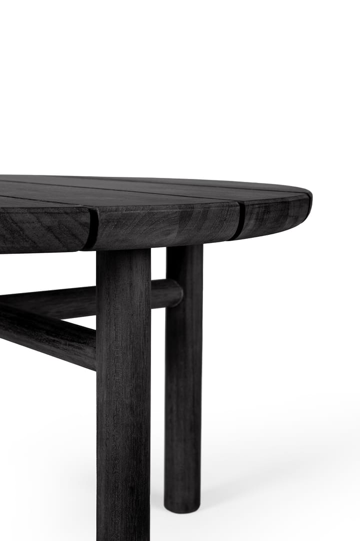 Quatro Outdoor Couchtisch schwarzgebeizt teak, Ø95 cm Ethnicraft