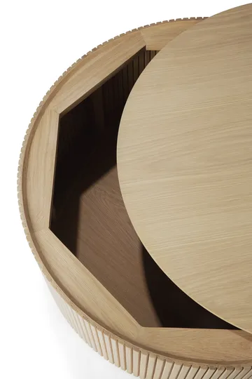 Roller Max Couchtisch rund - Eiche, Ø80 cm - Ethnicraft