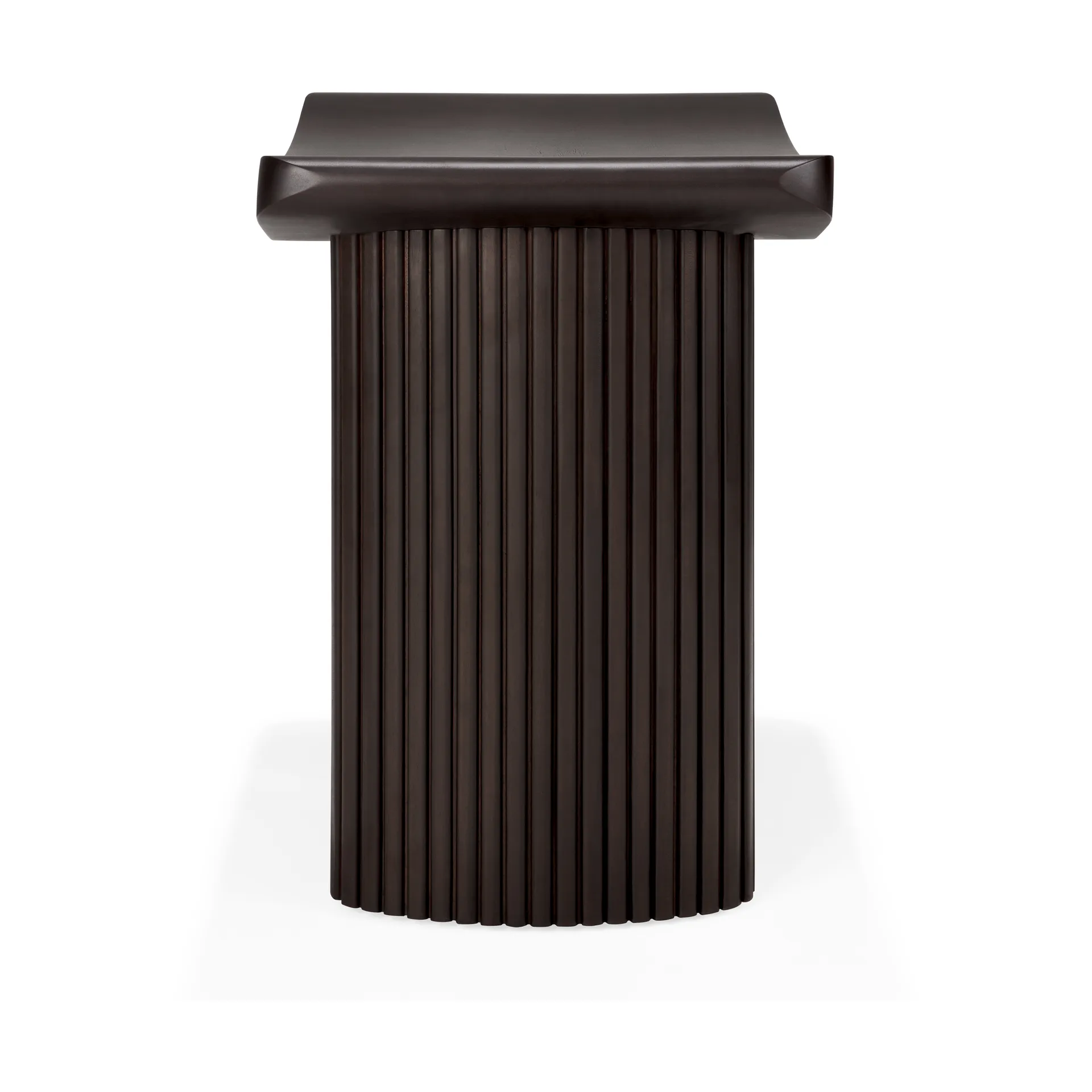 Roller Max Hocker, Mahagony dark brown Ethnicraft