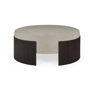 Roller Max Pouf - Dark brown mahogny, Ø85x35 cm - Ethnicraft