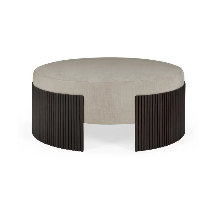 Roller Max Pouf - Dark brown mahogny, Ø85x35 cm - Ethnicraft