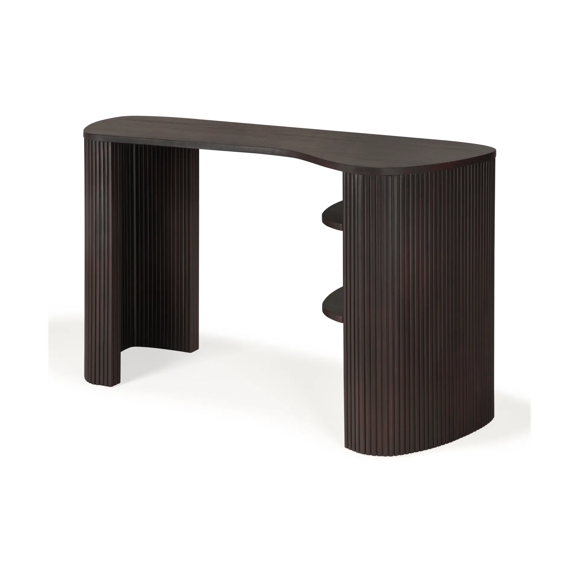 Roller Max Schreibtisch, Dark brown mahogny Ethnicraft