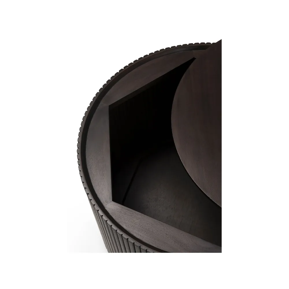 Roller Max Siteboard, Mahogny dark brown round Ethnicraft