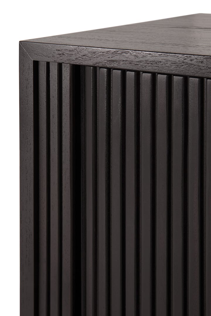 Roller Max TV-bänk, Lackierte teak-svart im 2-teilig Ethnicraft