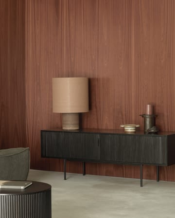 Roller Max TV-bänk - Lackierte teak-svart im 2-teilig - Ethnicraft