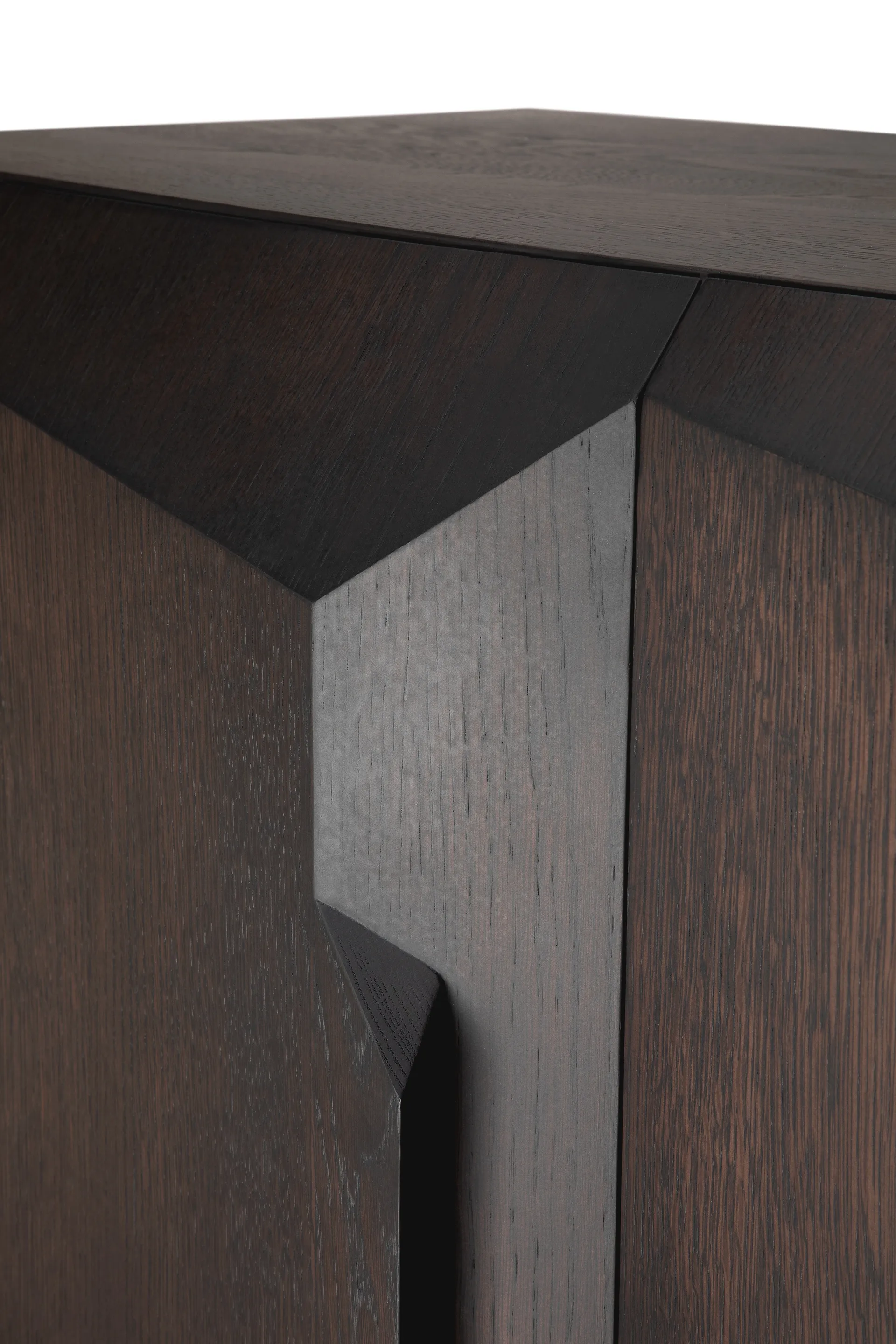 Stairs Schrank, Braun lackierte Eiche-2 Türen, 100x150 cm Ethnicraft