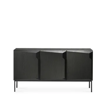 Stairs Sideboard 3-türig - Schwarz gebeizte Eiche 150x80x46 cm - Ethnicraft