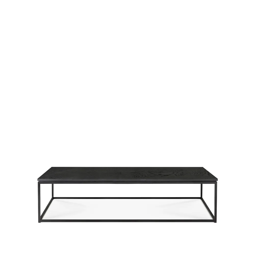 Thin Couchtisch 120x70 cm, Schwarz Eiche-Metall 120x70 cm Ethnicraft