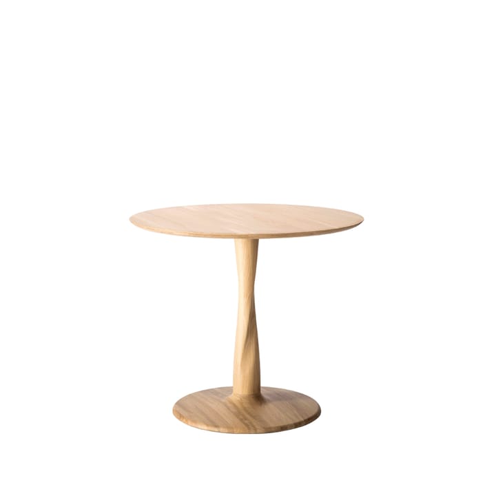 Torsion-Esstisch rund weißpigmentiertes Hartwachsöl - Ø90 cm - Ethnicraft