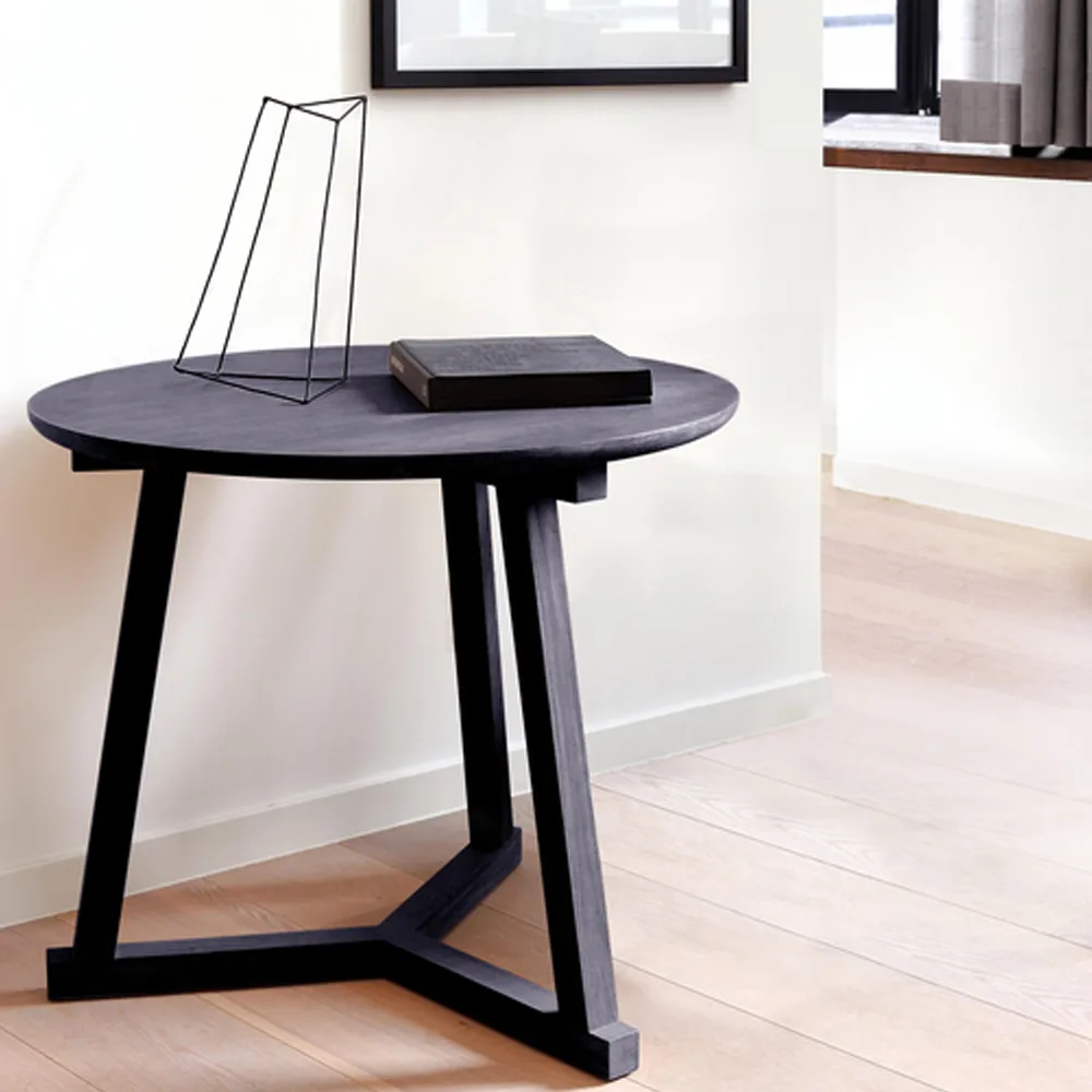 Tripod Sidteboard, Black oak small 56x46 cm Ethnicraft