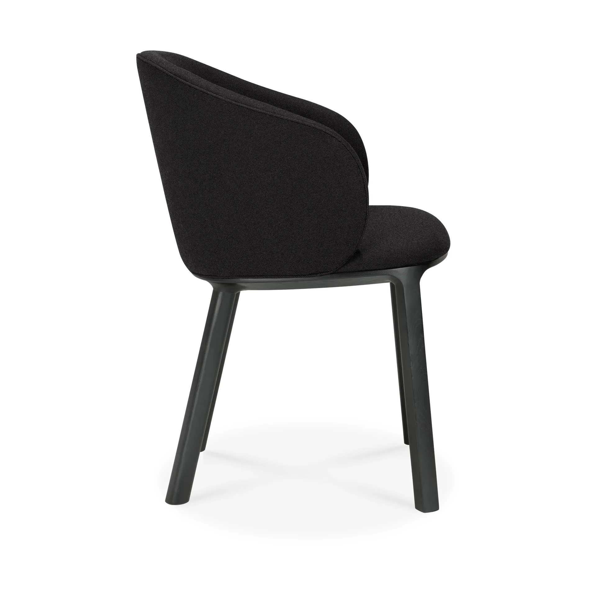 Unda Stuhl, Schwarz lackierte Eiche-charcoal Ethnicraft