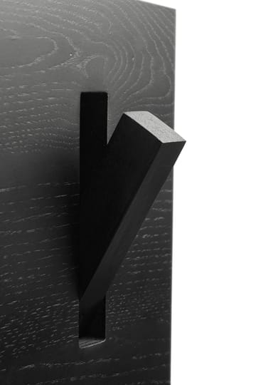 Utilitile wall hanger Kleiderhaken - Lackierte Eiche-black-groß - Ethnicraft