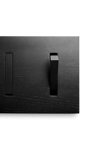 Utilitile wall hanger Kleiderhaken - Lackierte Eiche-black-groß - Ethnicraft