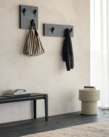 Utilitile wall hanger Kleiderhaken - Lackierte Eiche-black-groß - Ethnicraft