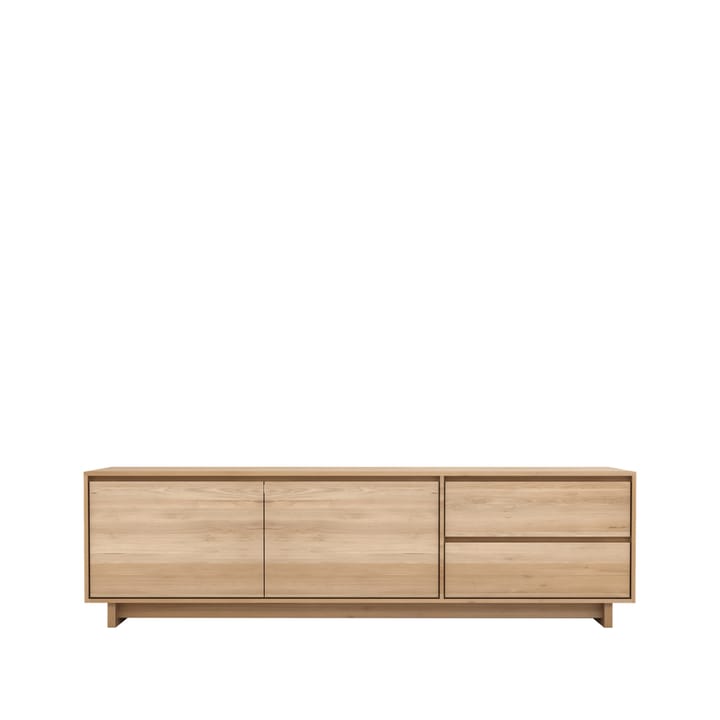 Wave  Fernsehbank 60x210 cm, Hartholz geölte Eiche Ethnicraft