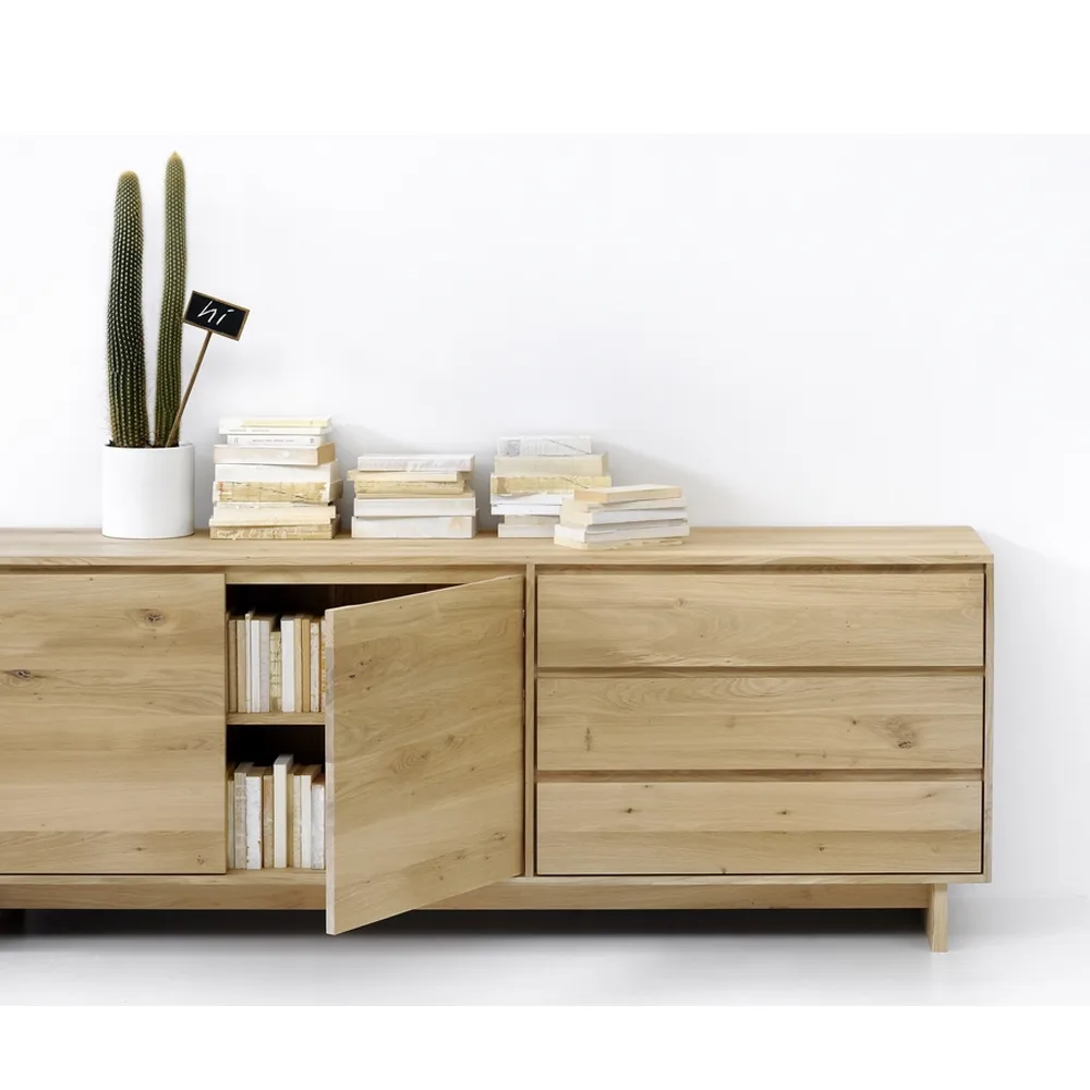 Wave Sideboard, Wachsölte Eiche 1 Tür 3 Schubladen Ethnicraft