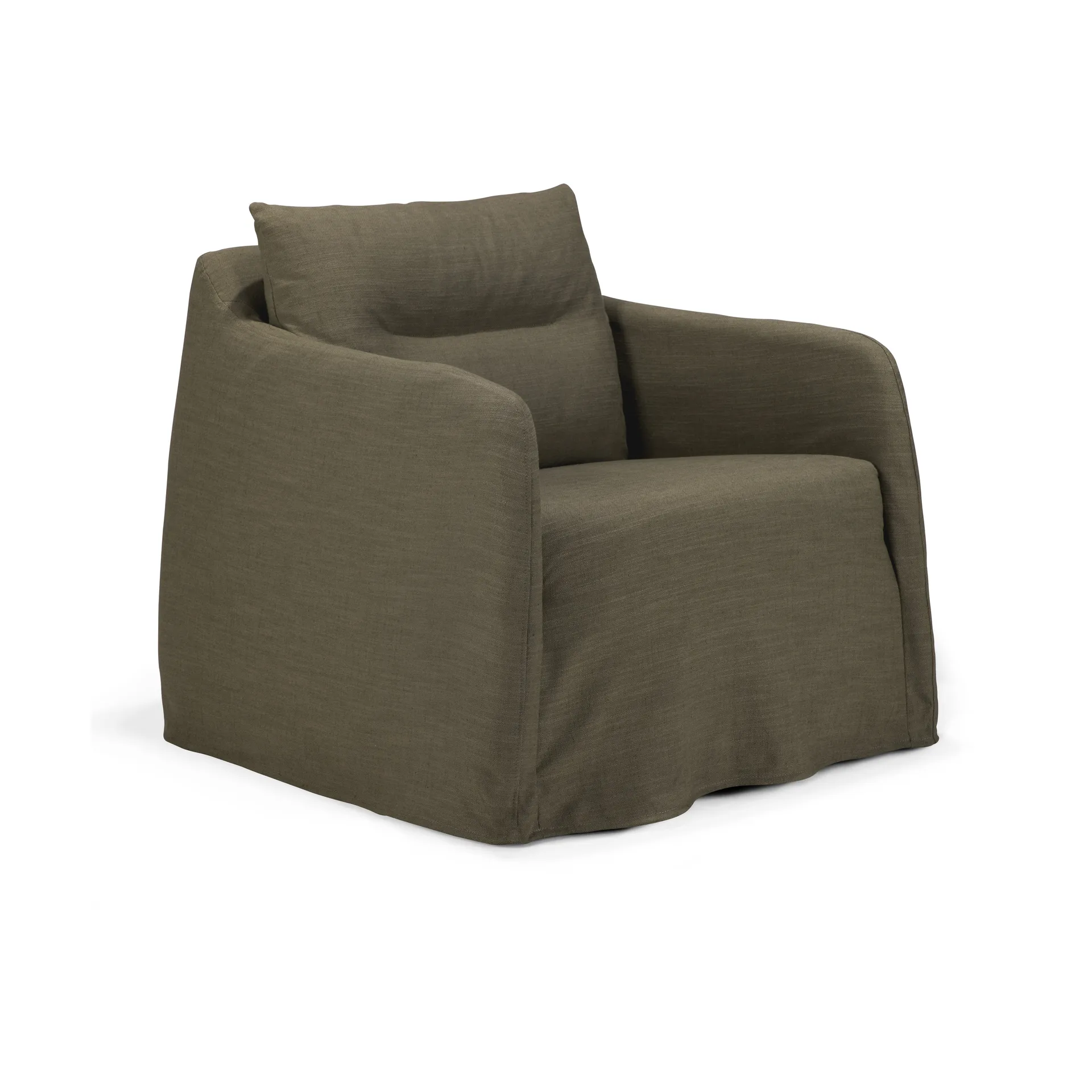 Weave Loungesessel abnehmbarer Bezug, Green Ethnicraft