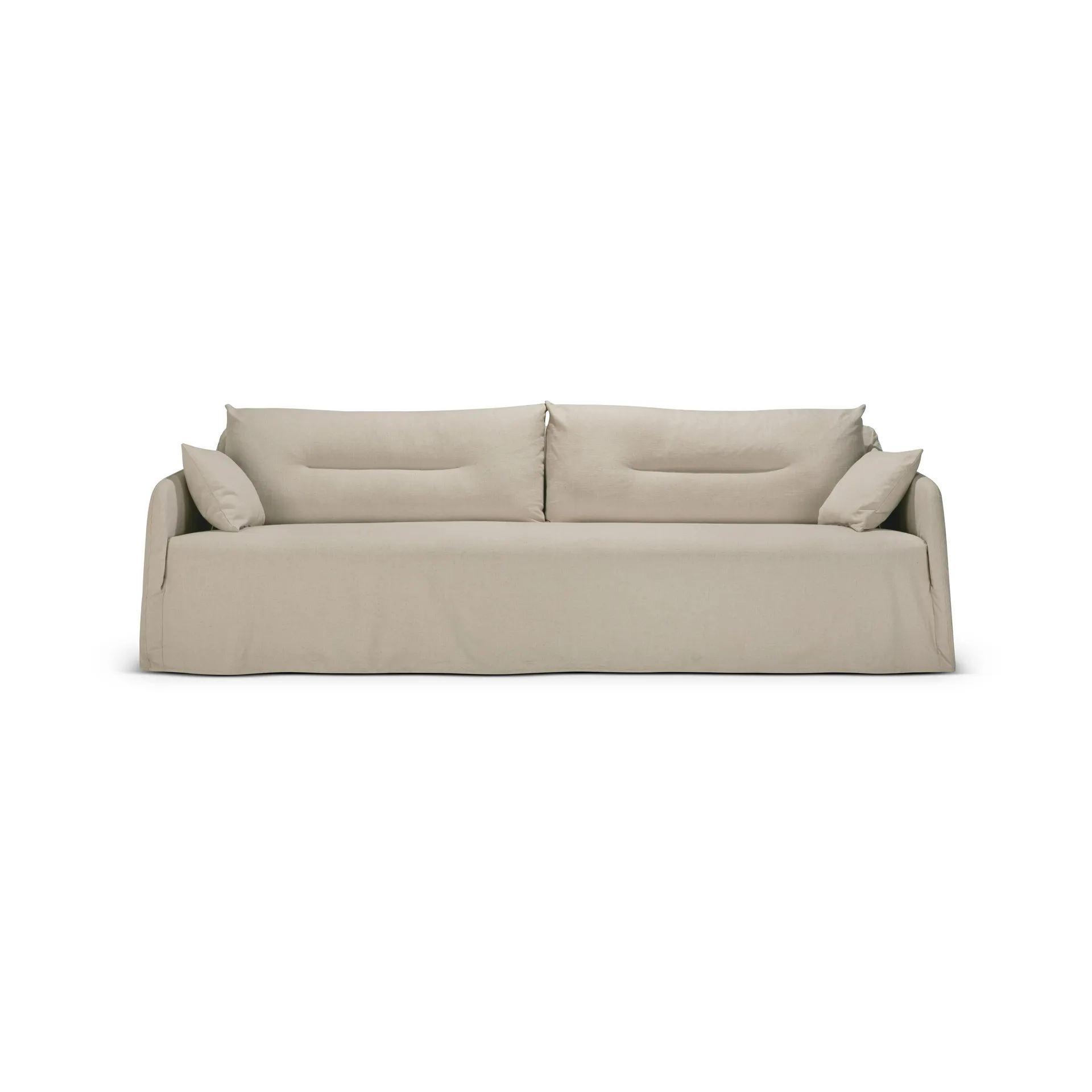 Weave Sofa abnehmbarer Bezug, Bone, 3-sitzig Ethnicraft