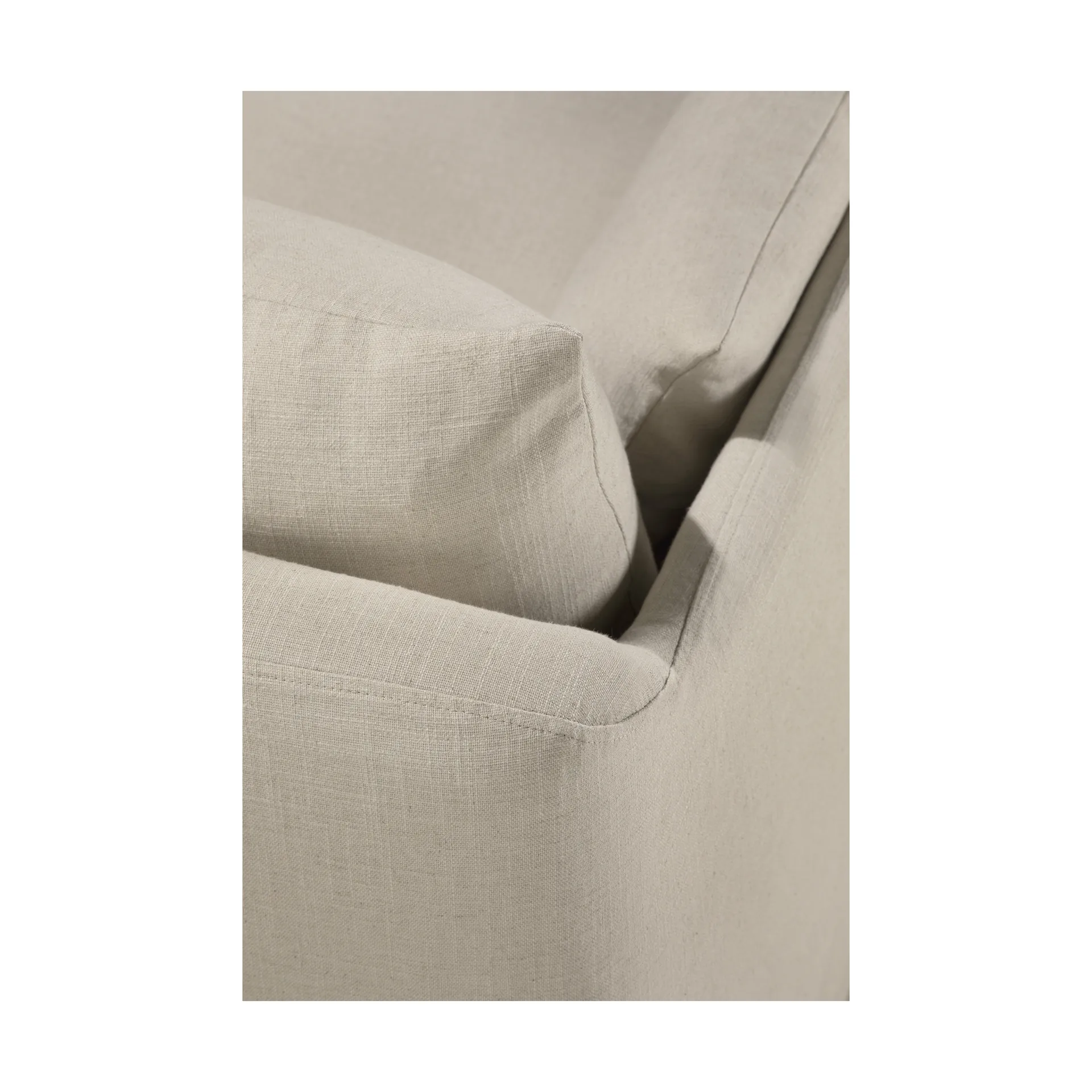 Weave Sofa abnehmbarer Bezug, Bone, 3-sitzig Ethnicraft