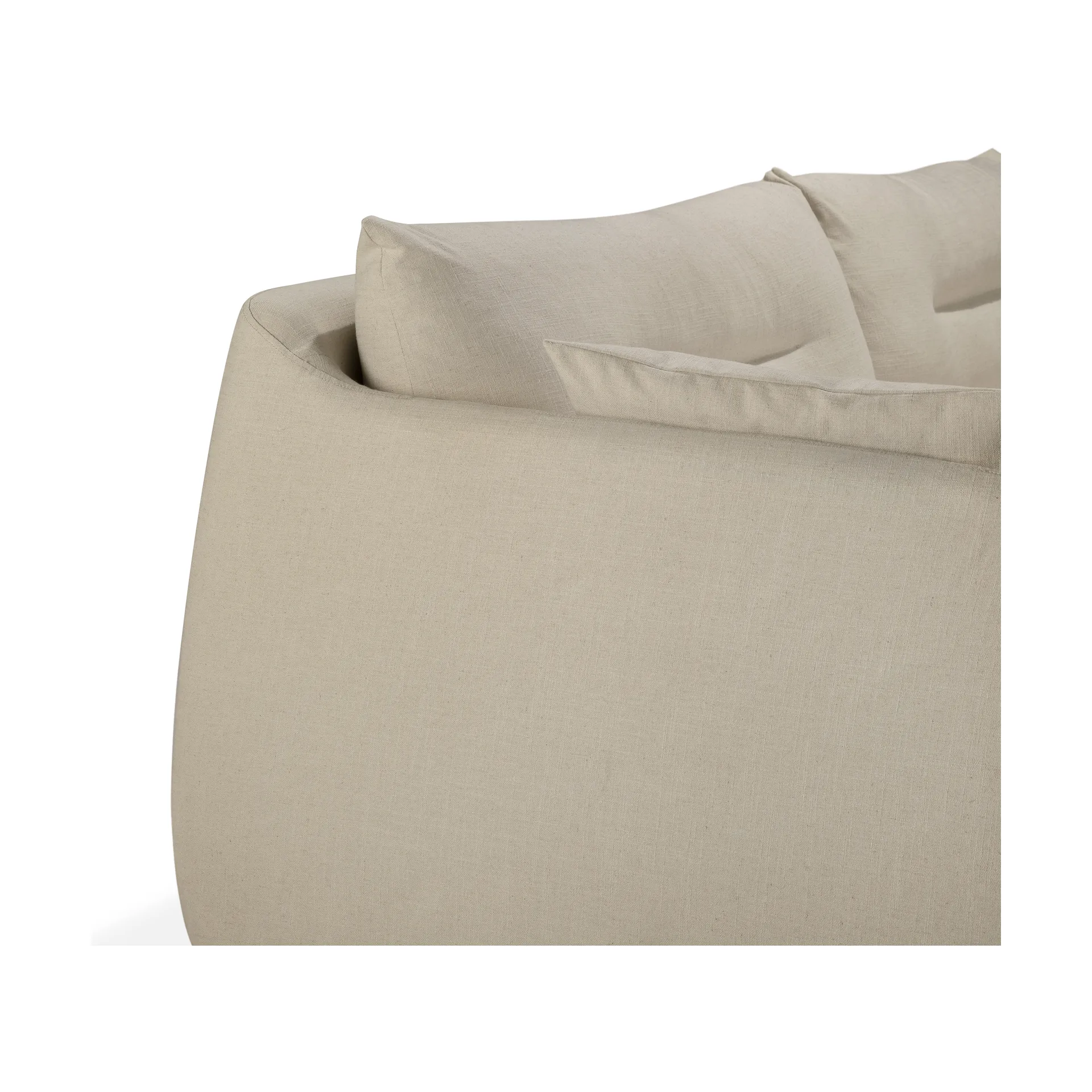 Weave Sofa abnehmbarer Bezug, Bone, 3-sitzig Ethnicraft