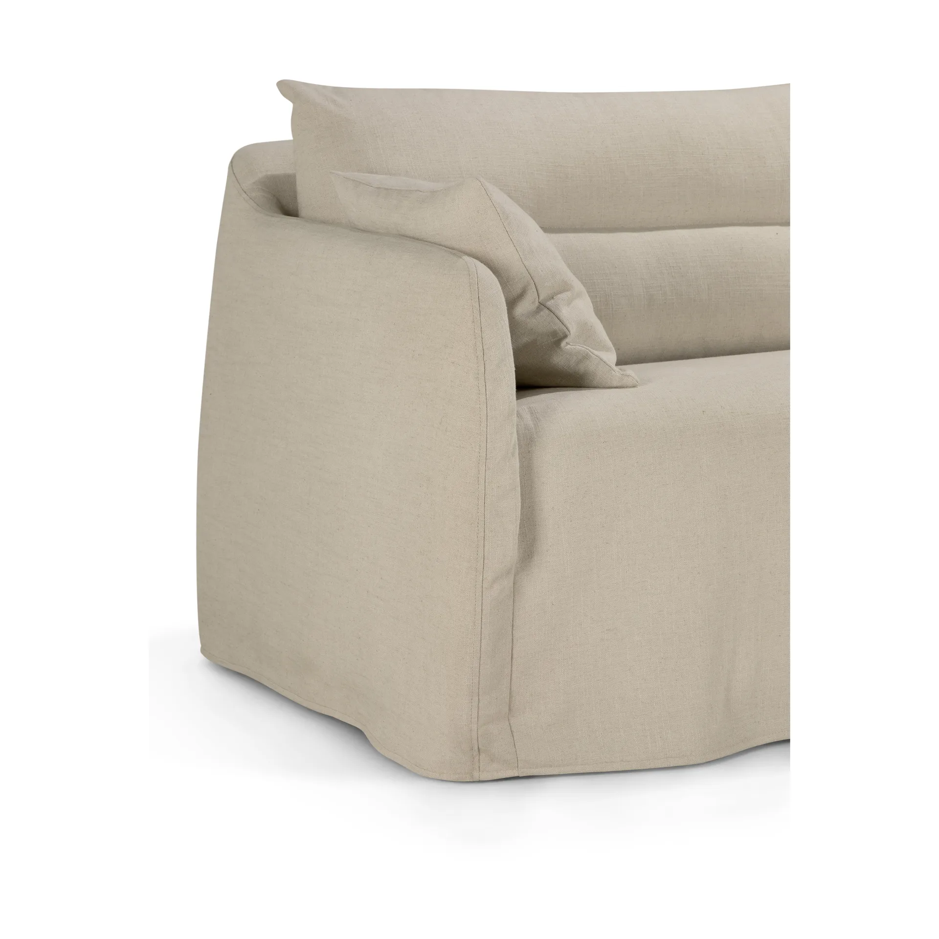 Weave Sofa abnehmbarer Bezug, Bone, 3-sitzig Ethnicraft