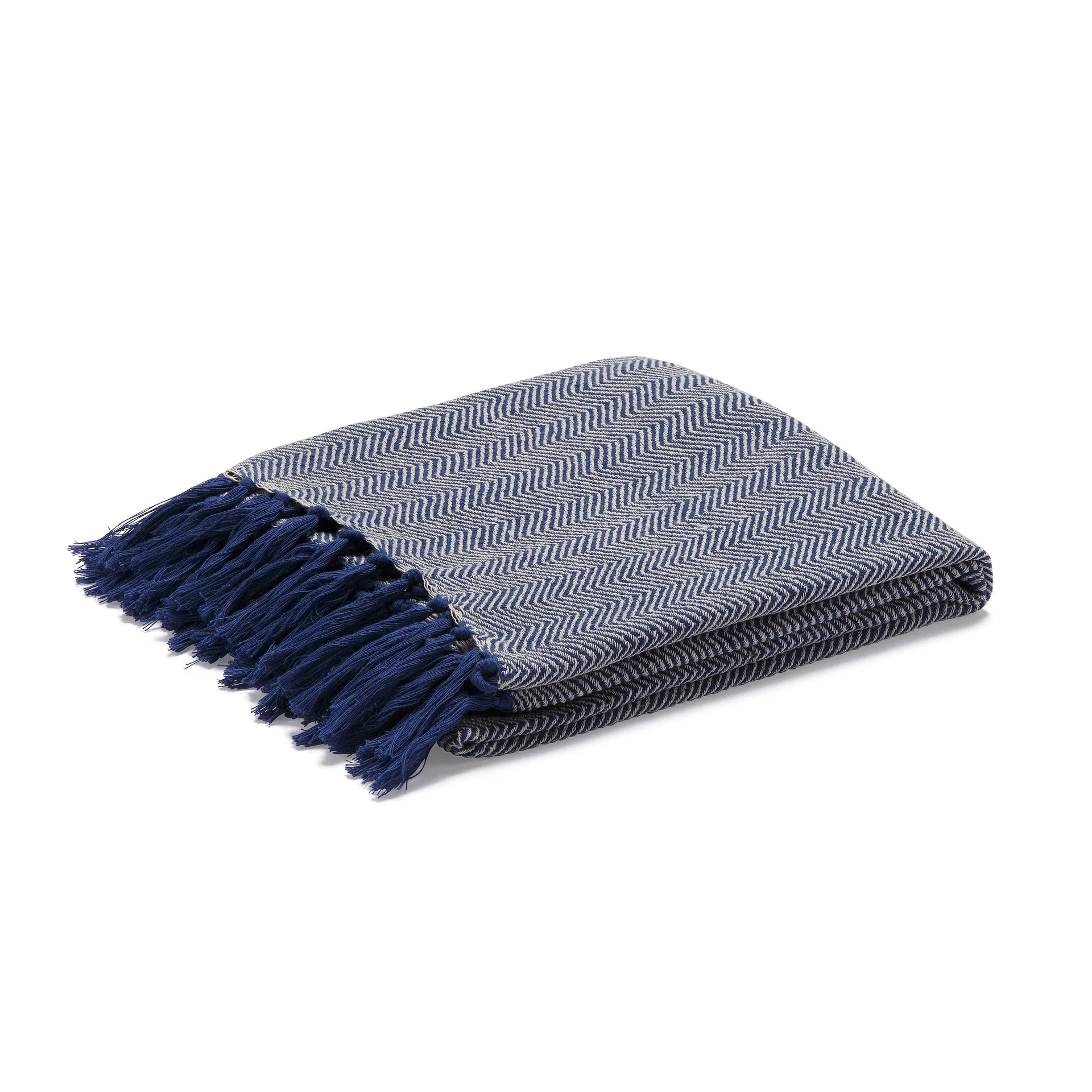 Fishbone Plaid, Blau Etol Design