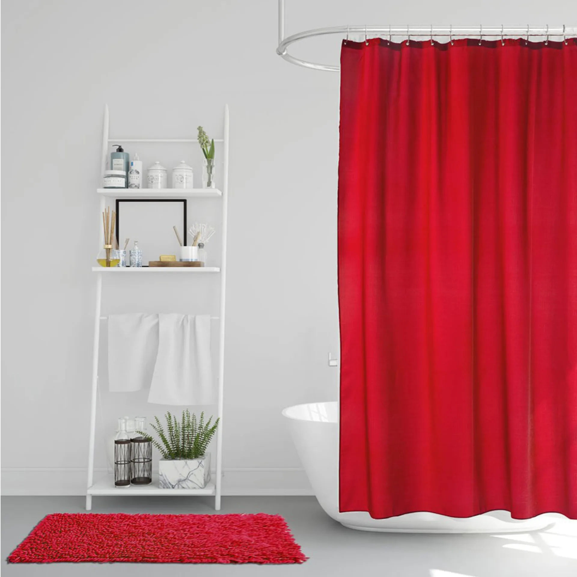 Match Duschvorhang, Rot Etol Design
