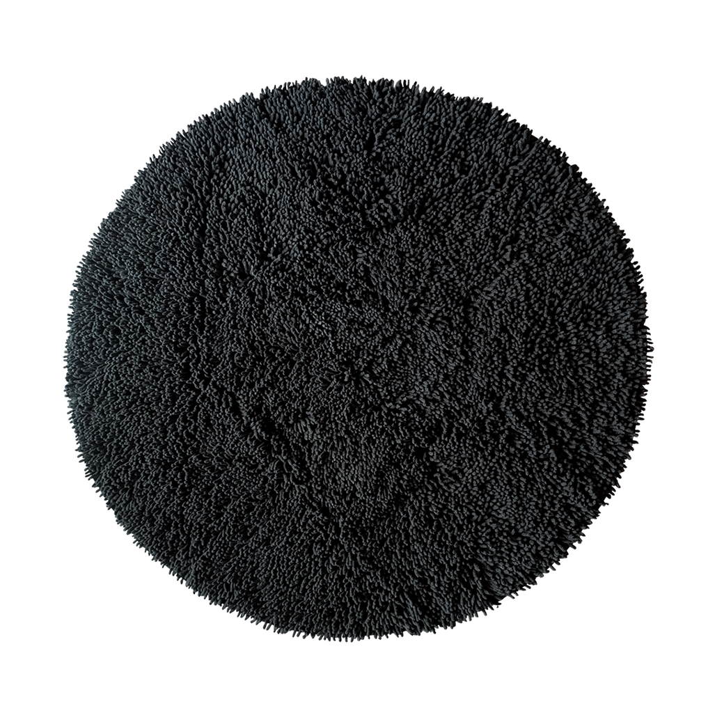 Etol Design Rasta Teppich rund Ø120cm Schwarz