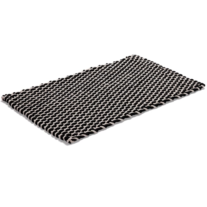 Rope Teppich schwarz - 50  x  80cm - Etol Design