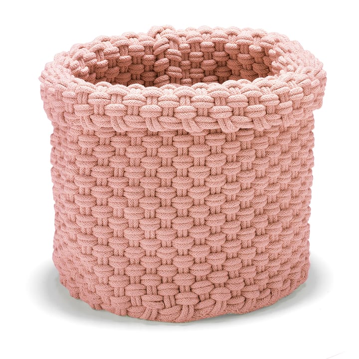 Rope Verwahrungskorb groß - Dusty pink - ETOL Design