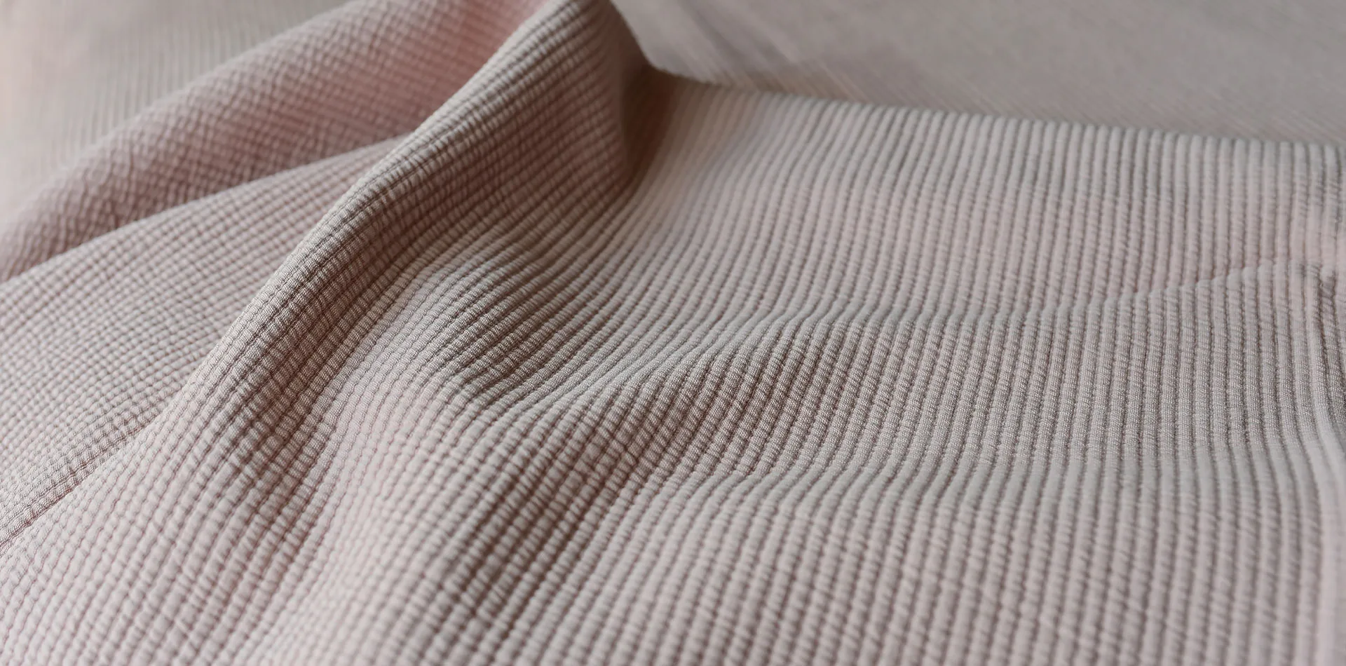Stripe Bettüberwurf Baumwolle stone washed 180 x 260, Dusty Rose Etol Design