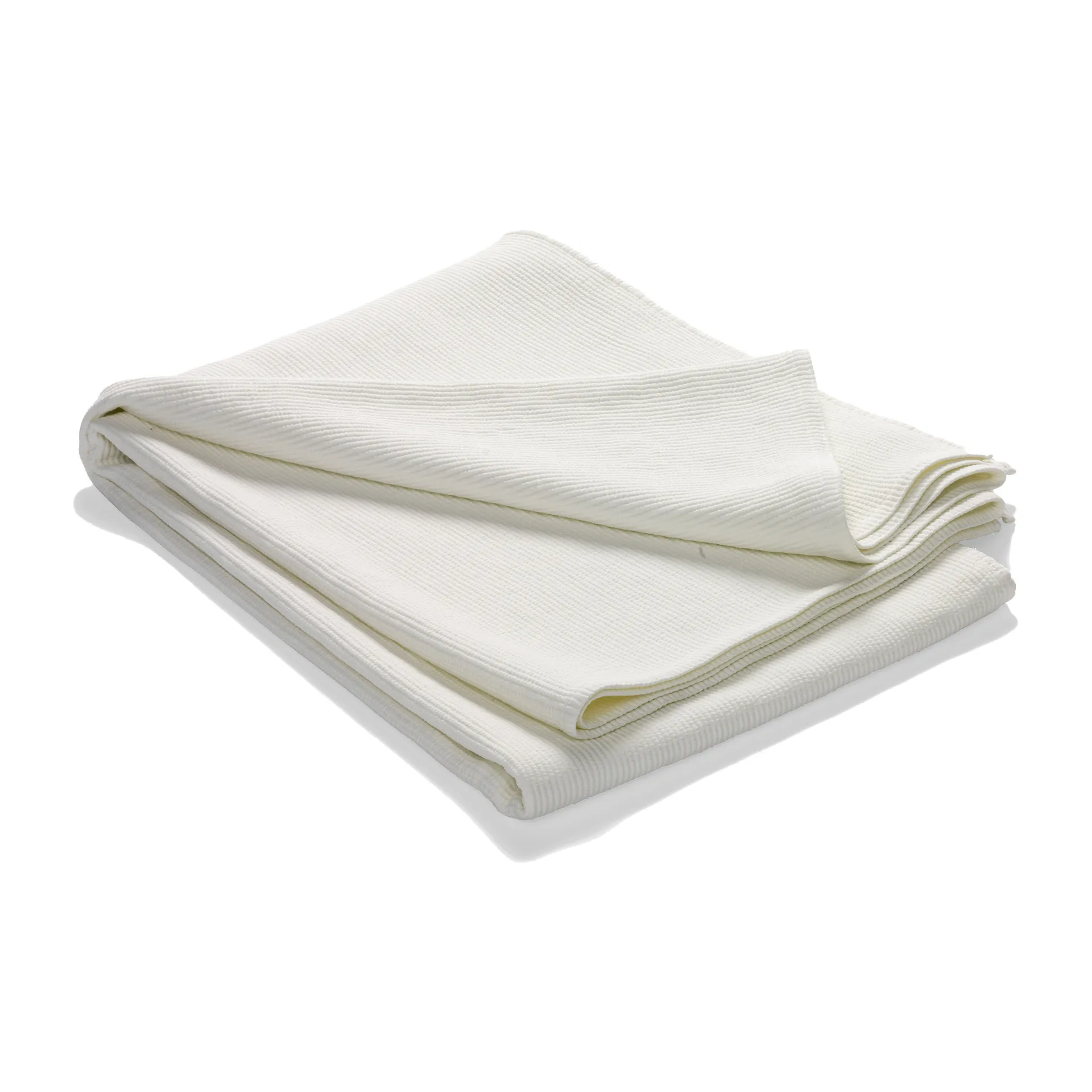 Stripe Bettüberwurf Baumwolle stone washed 260 x 260, Offwhite Etol Design