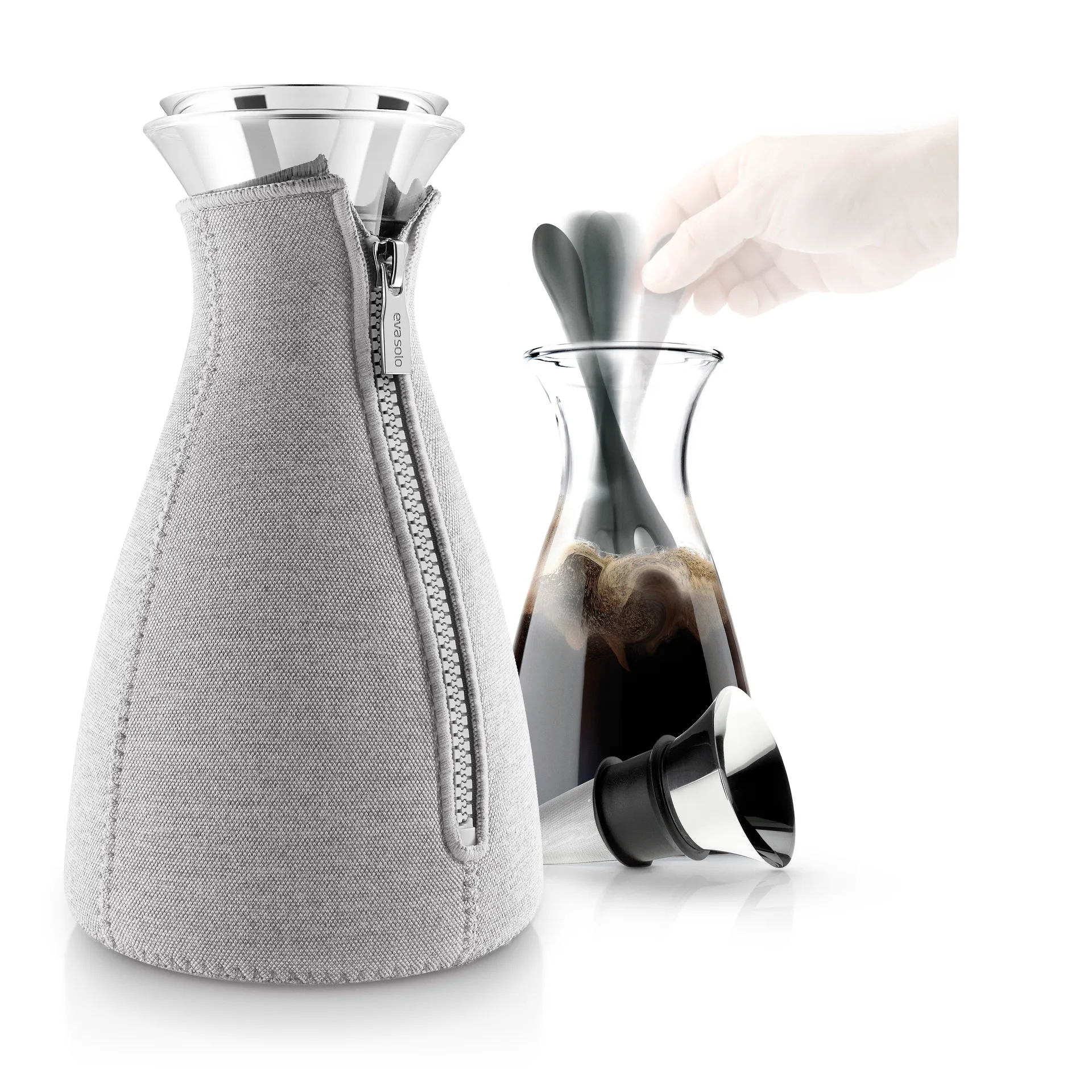 CafeSolo Kaffeekaraffe, Hellgrau Eva Solo