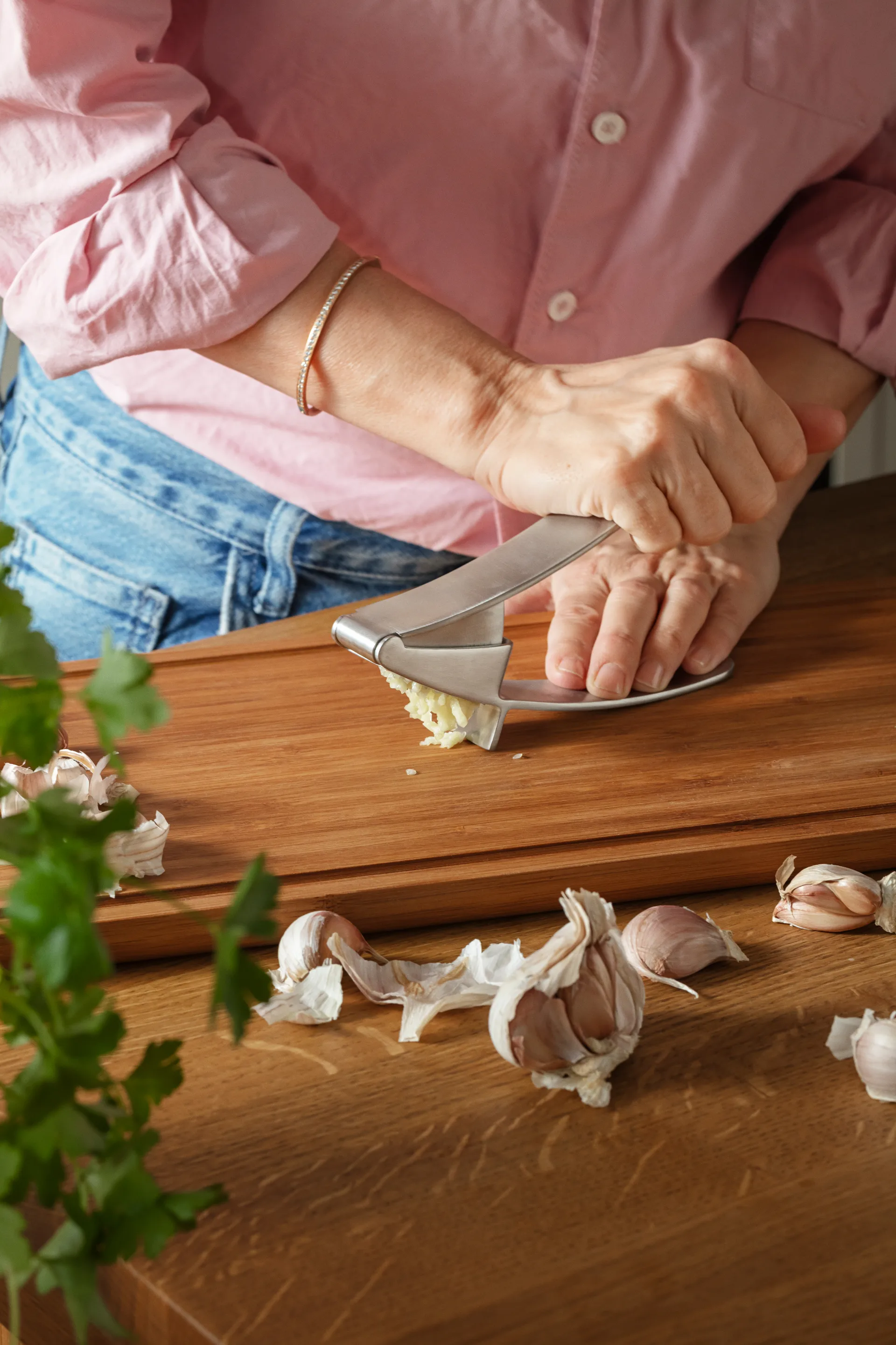 Eva Solo Knoblauchpresse, Brushed steel Eva Solo