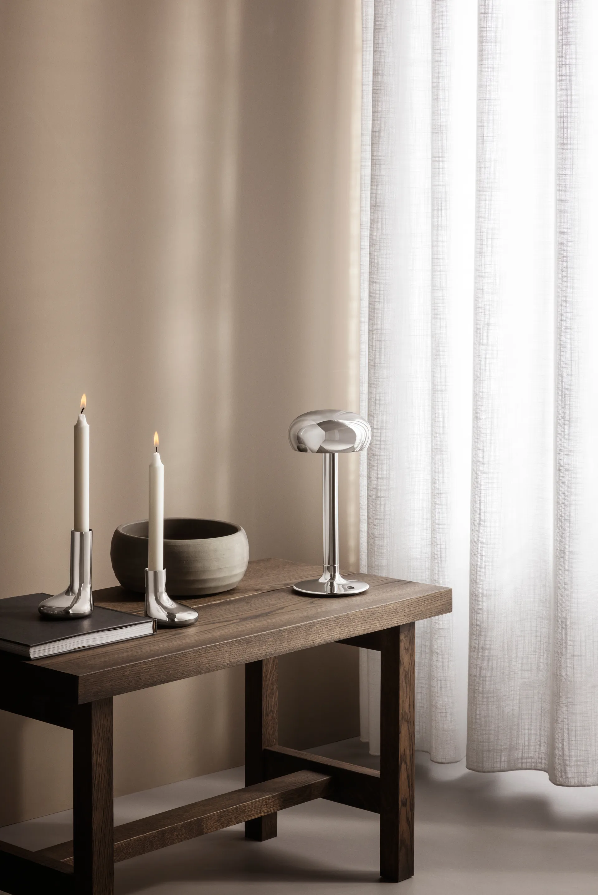 Eva Solo Mellow Kerzenhalter 12 cm, Silber Eva Solo