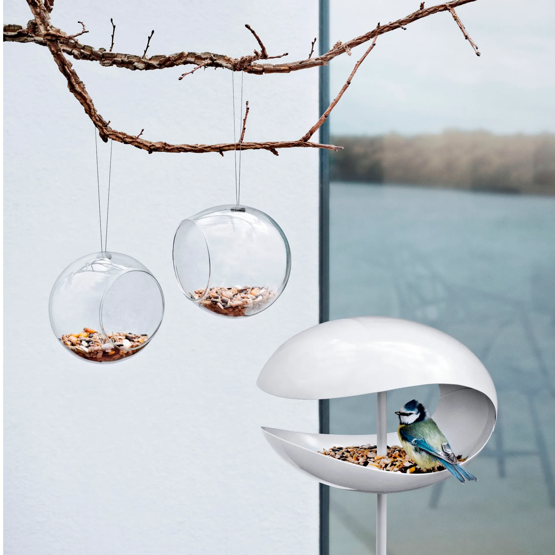 Eva Solo mini Bird Feeders 2er Pack, Klar Eva Solo