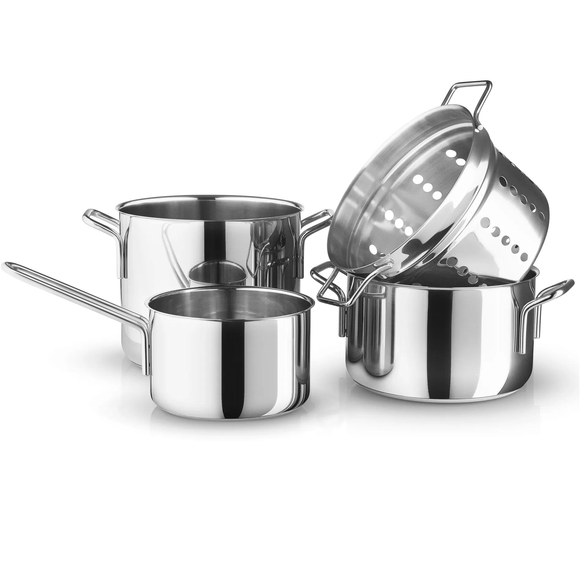 Eva Trio Edelstahl Kochtopfset, 4er Set Eva Solo