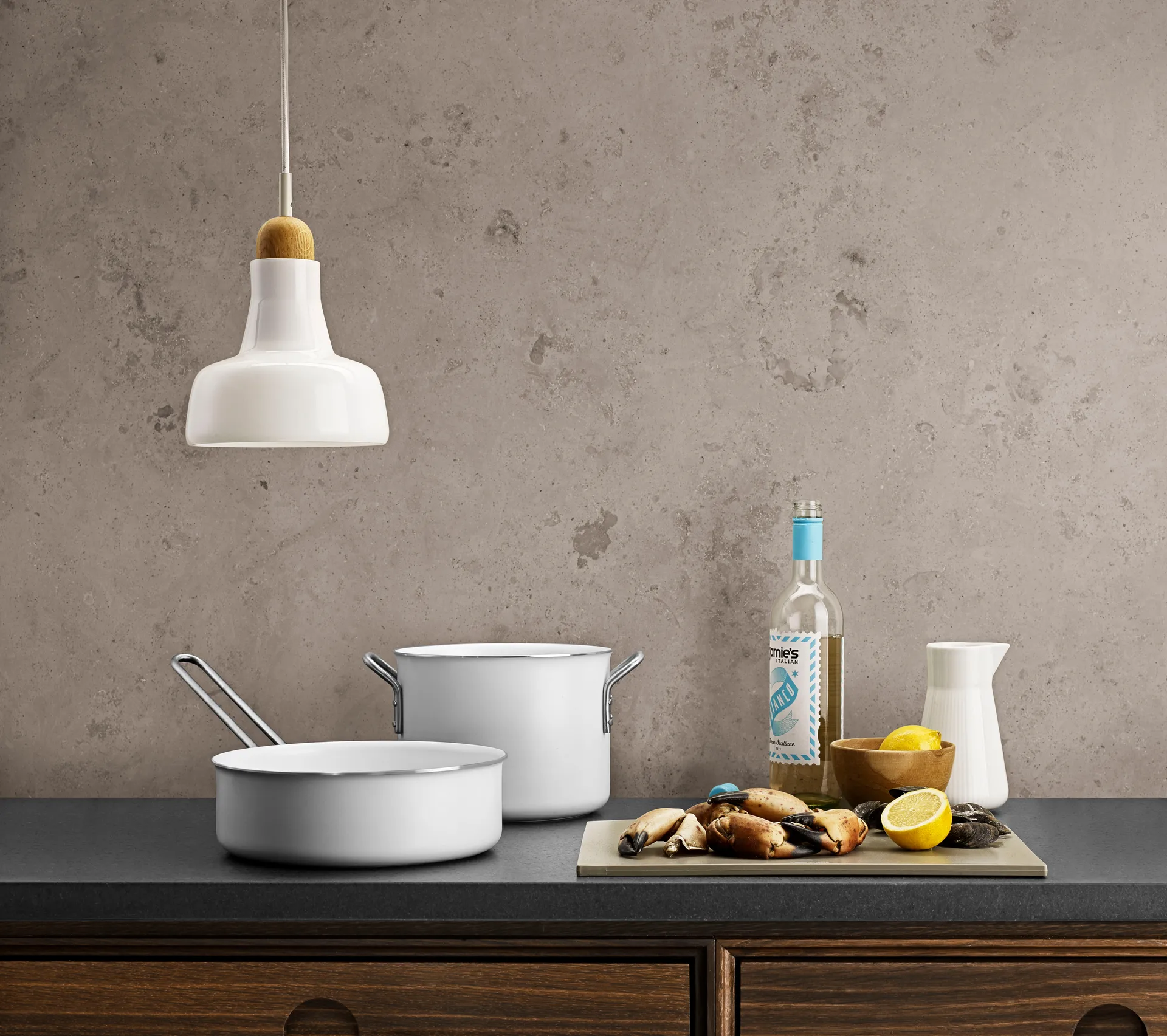 Eva Trio White Line Slip-Let Keramik-Schmorpfanne, 24 cm Eva Solo