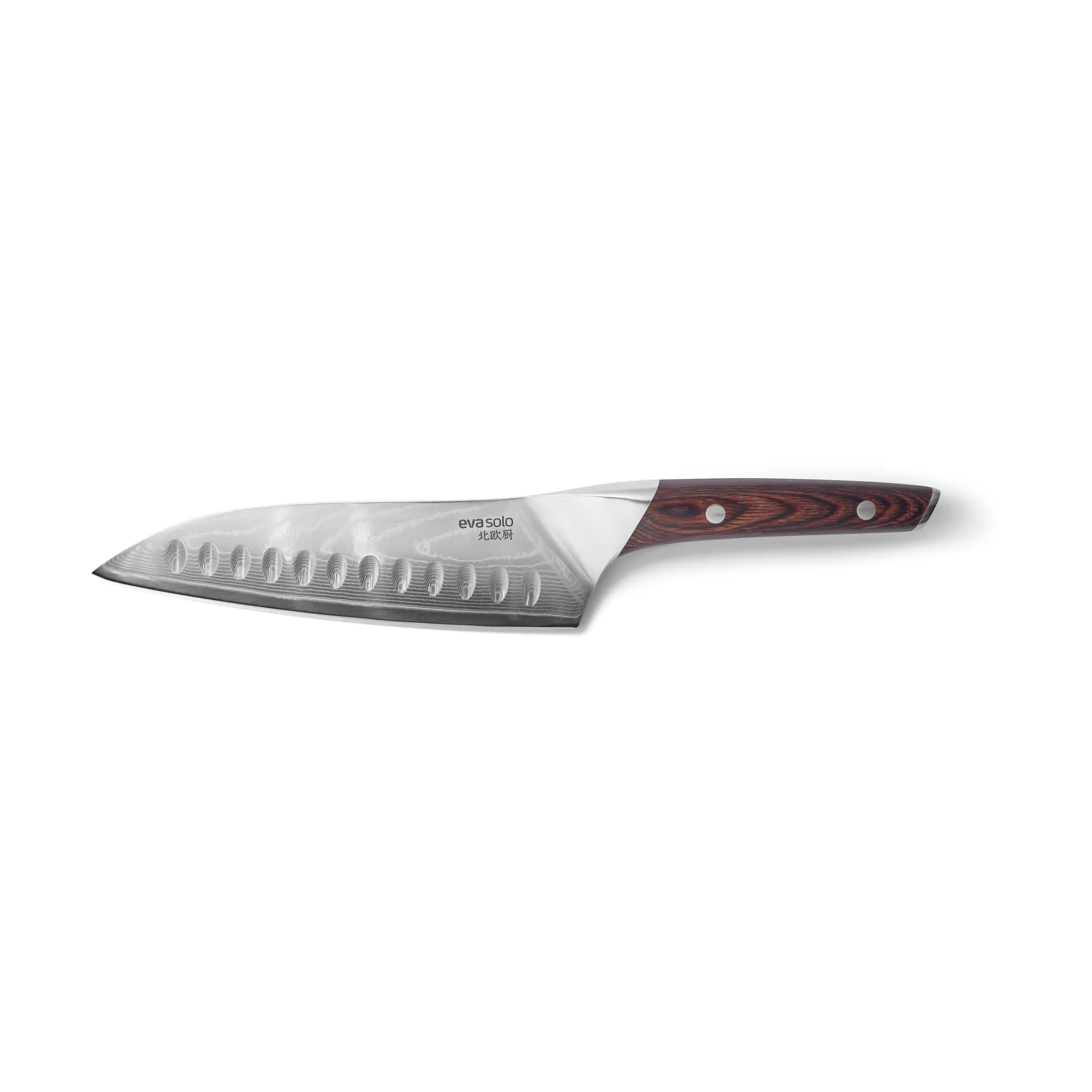 Nordic Kitchen Santokumesser 18 cm, Damaststahl Eva Solo