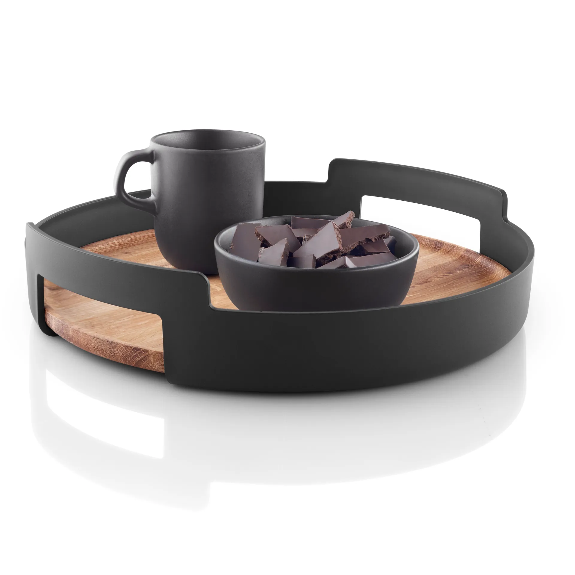 Nordic Kitchen Serviertablett, Schwarz, Ø35cm Eva Solo