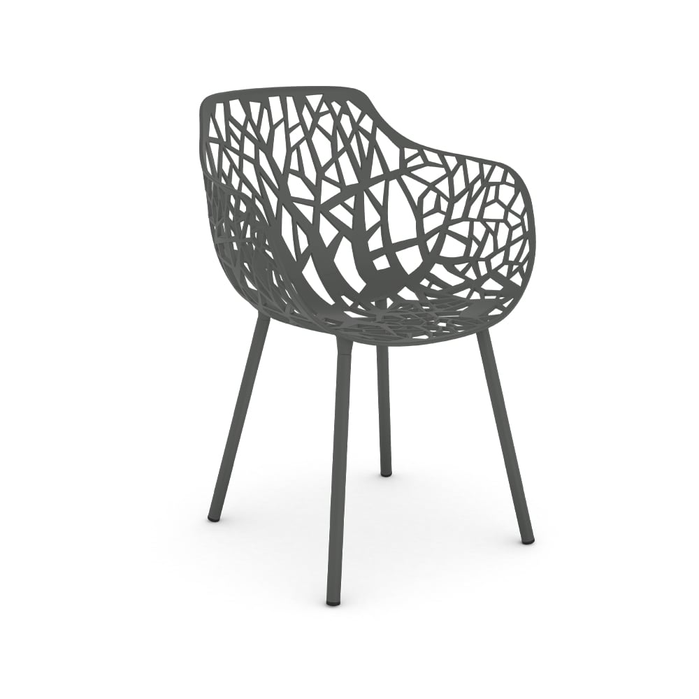 Fast Forest Armlehnstuhl Metallic grey
